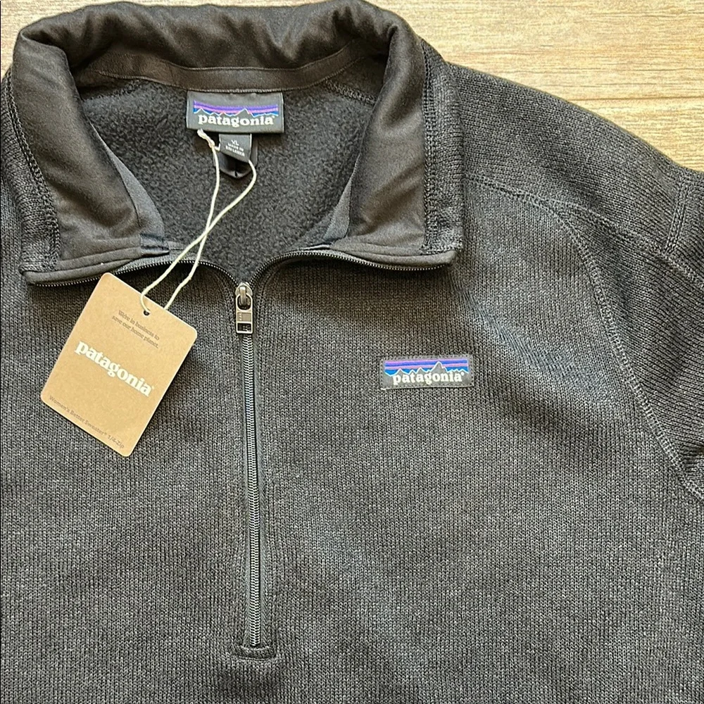 NWT Patagonia Better Sweater Black Sweatshirt Quarter-Zip STY25618 Women’s XL - Picture 5 of 12